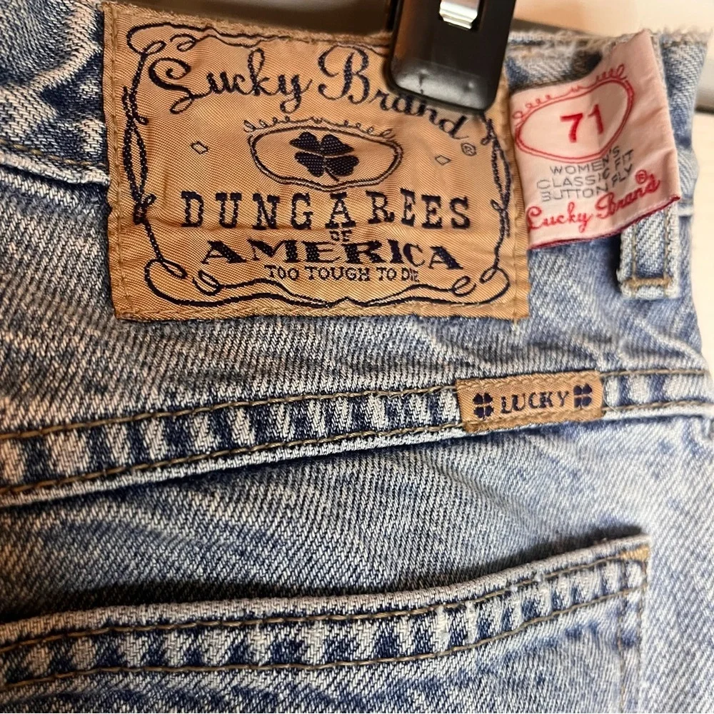 Vintage 90s Lucky Brand “Lucky You” Womens Jeans Classic Fit  Button Fly Sz 8/29 - Picture 4 of 8